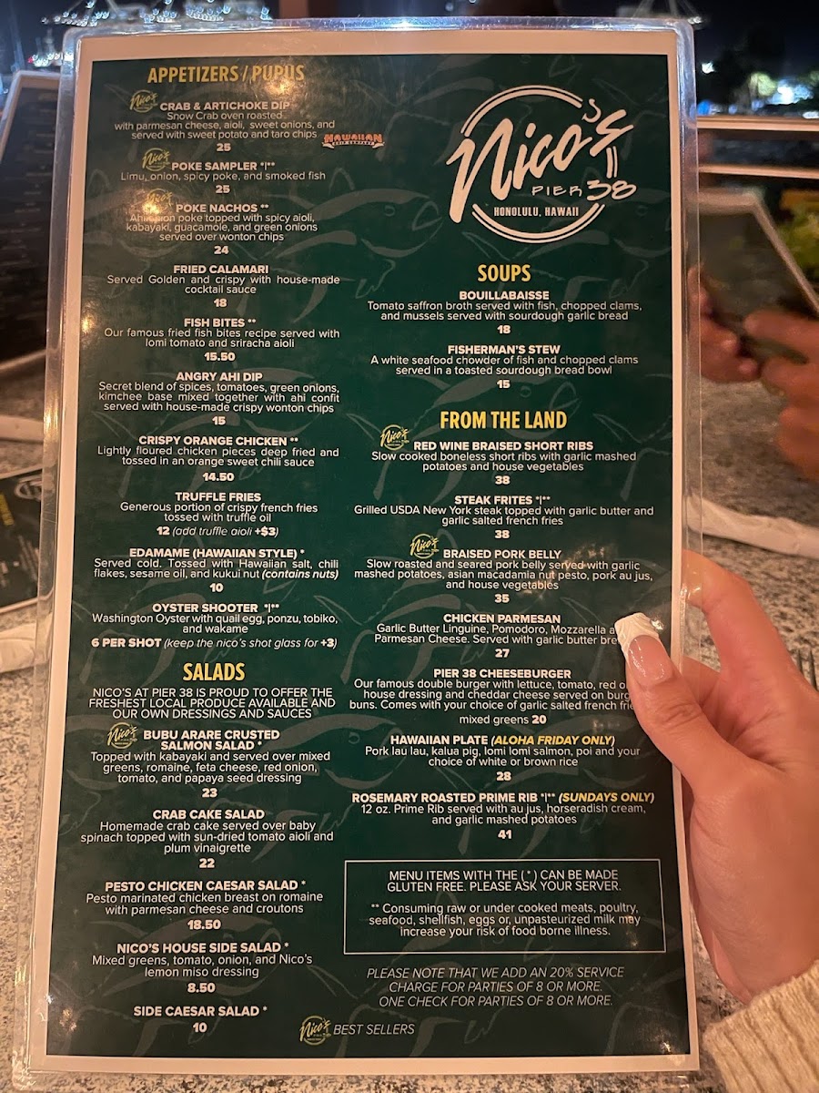 Nico's Pier 38 Menu - Image 2
